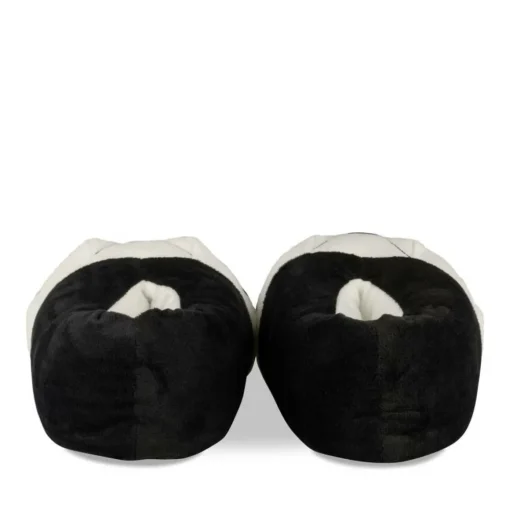 Chaussons Peluche Football NOIR TAMS