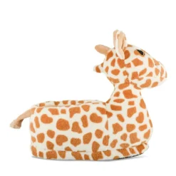 Chaussons Peluche Girafe MARRON LOVELY SKULL