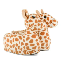 Chaussons Peluche Girafe MARRON LOVELY SKULL