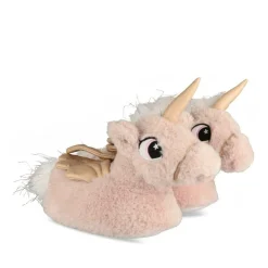 Chaussons Peluche Licorne ROSE LOVELY SKULL