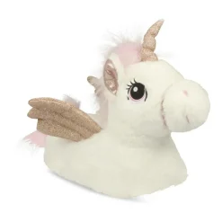 Chaussons Peluche Licorne BLANC MERRY SCOTT