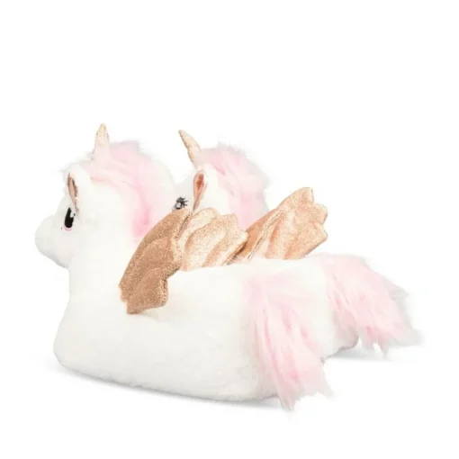 Chaussons Peluche Licorne BLANC MERRY SCOTT