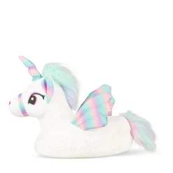 Chaussons Peluche Licorne BLANC LOVELY SKULL
