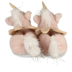 Chaussons Peluche Licorne ROSE LOVELY SKULL