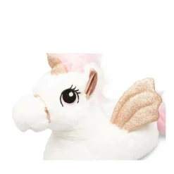 Chaussons Peluche Licorne BLANC MERRY SCOTT