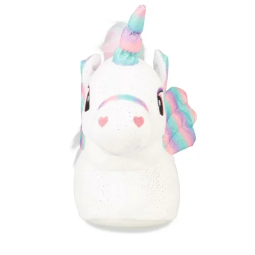 Chaussons Peluche Licorne BLANC LOVELY SKULL