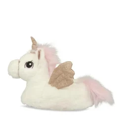 Chaussons Peluche Licorne BLANC MERRY SCOTT