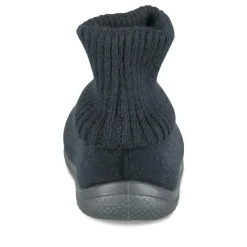 Chaussons Peluche MARINE Garçon Motif Uni A Enfiler