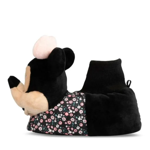 Chaussons Peluche NOIR MINNIE