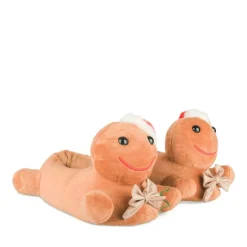 Chaussons Peluche Noël MARRON MERRY SCOTT