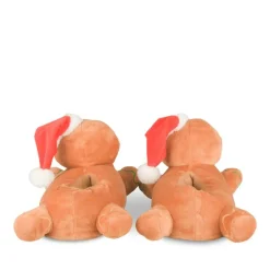 Chaussons Peluche Noël MARRON MERRY SCOTT