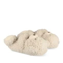Chaussons Peluche Ourson BEIGE MERRY SCOTT