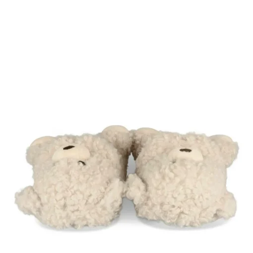 Chaussons Peluche Ourson BEIGE MERRY SCOTT