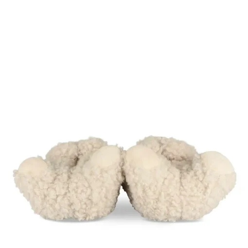 Chaussons Peluche Ourson BEIGE MERRY SCOTT
