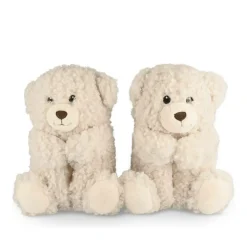 Chaussons Peluche Ourson BEIGE MERRY SCOTT