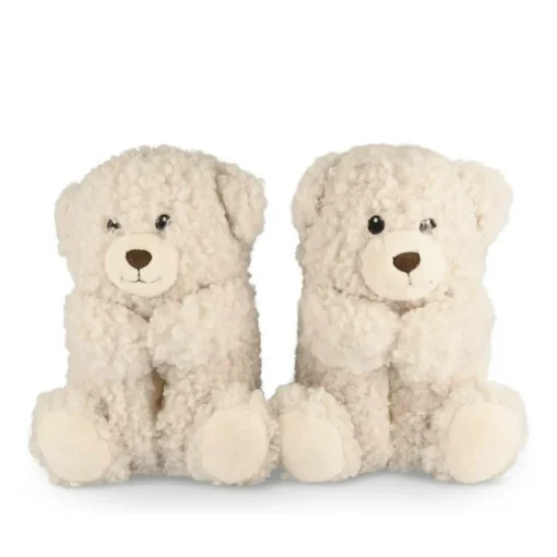 Chaussons Peluche Ourson BEIGE MERRY SCOTT
