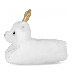Chaussons Peluche Renne BLANC MERRY SCOTT