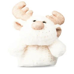 Chaussons Peluche Renne BLANC MERRY SCOTT