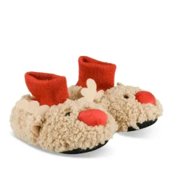 Chaussons Peluche Renne MARRON NINI & GIRLS