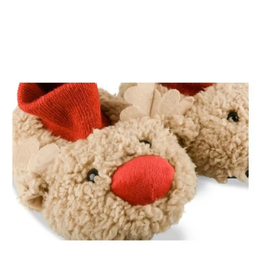 Chaussons Peluche Renne MARRON NINI & GIRLS