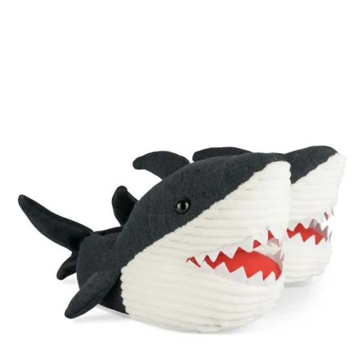 Chaussons Peluche Requin MARINE DENIM SIDE
