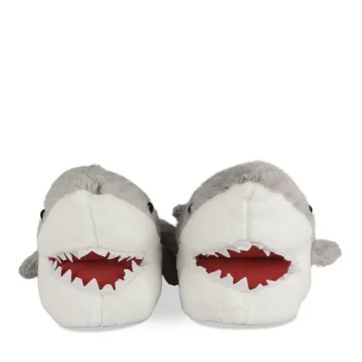 Chaussons Peluche Requin GRIS TAMS