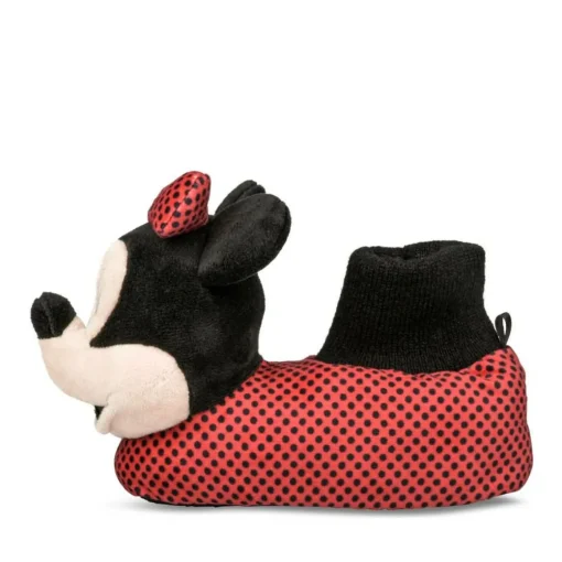 Chaussons Peluche ROUGE MINNIE
