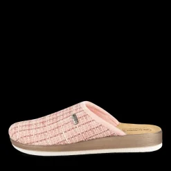 Chaussons ROSE Femme Motif Uni A Enfiler