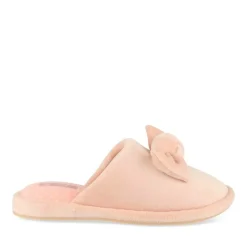 Chaussons ROSE Femme Motif Uni A Enfiler