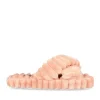Chaussons ROSE Femme Motif Fausse Fourrure