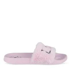 Chaussons ROSE Femme Motif Uni A Enfiler