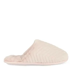 Chaussons ROSE Femme Motif Uni A Enfiler