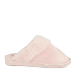 Chaussons ROSE Femme Motif Uni A Enfiler