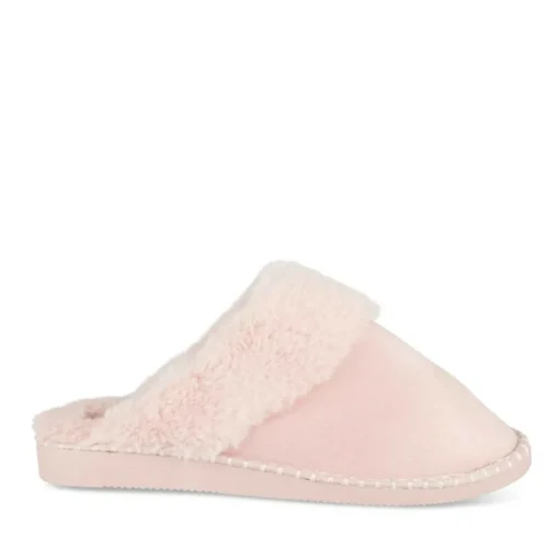 Chaussons ROSE Femme Motif Uni A Enfiler