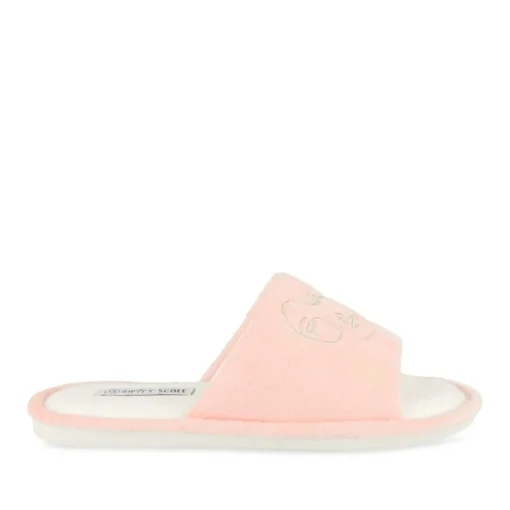 Chaussons ROSE Femme Motif Uni A Enfiler