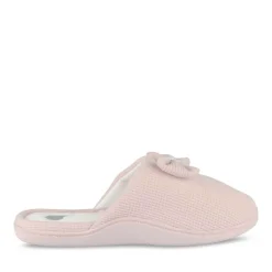 Chaussons ROSE Femme Motif Uni A Enfiler
