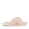 Chaussons ROSE Femme Motif Uni A Enfiler