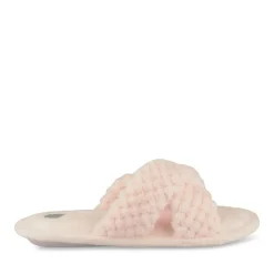 Chaussons ROSE Femme Motif Uni A Enfiler