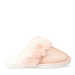 Chaussons ROSE Femme Motif Uni A Enfiler