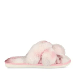 Chaussons ROSE Femme Motif Uni A Enfiler