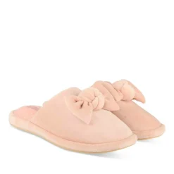 Chaussons ROSE Femme Motif Uni A Enfiler
