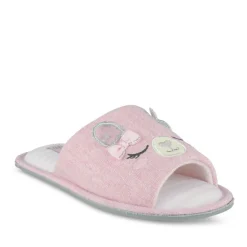Chaussons ROSE Femme Motif Animal A Enfiler