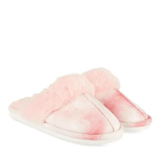 Chaussons ROSE Femme Motif Uni A Enfiler