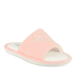 Chaussons ROSE Femme Motif Uni A Enfiler