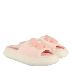 Chaussons ROSE Femme Motif Uni A Enfiler