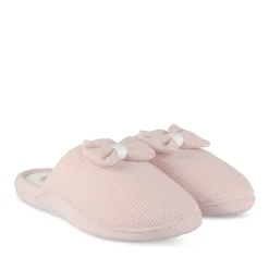 Chaussons ROSE Femme Motif Uni A Enfiler