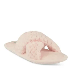 Chaussons ROSE Femme Motif Uni A Enfiler