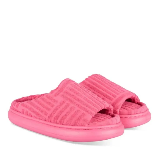 Chaussons ROSE Femme Motif Uni A Enfiler