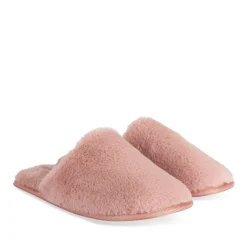 Chaussons ROSE Femme Motif Uni A Enfiler