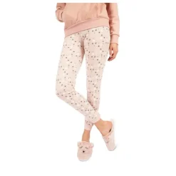 Chaussons ROSE Femme Motif Animal A Enfiler